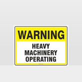 Custom Gate Signs,Warning Heavy Machinery Operating Sign